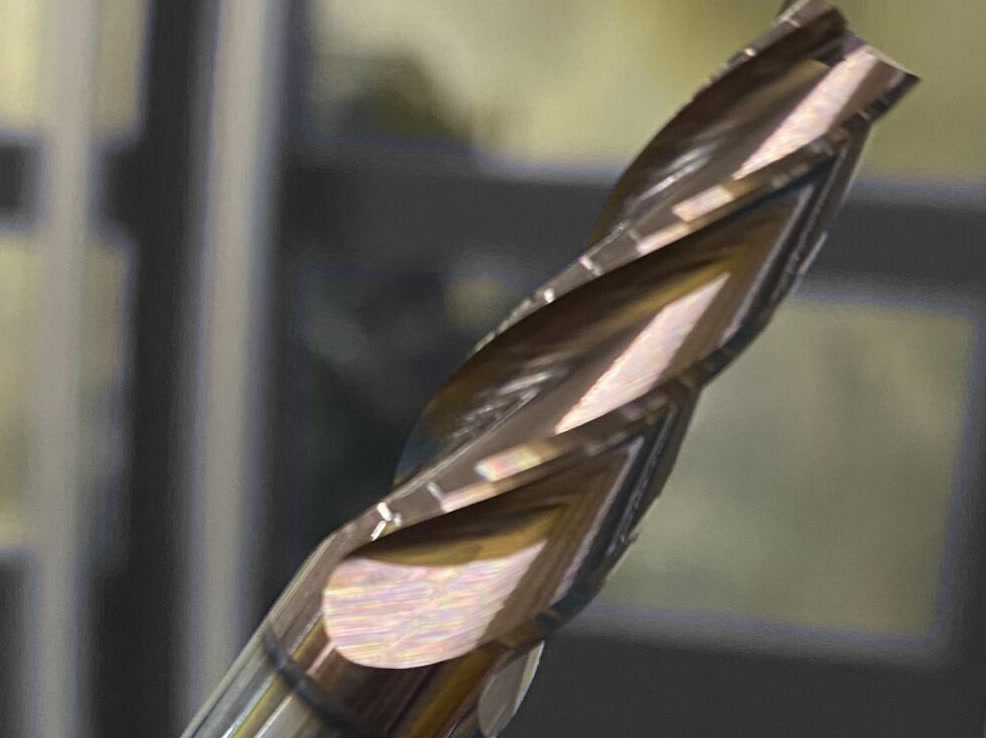 Custom tapered carbide end mill